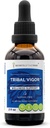 Tribal Vigor Alcohol- Free, Ginseng Eleuthero Syberyjski Ginseng, Catuaba, Barrenwort - Horny Goat Weed, Muira Puama, Saw Palmetto, Tribulus. Incture, Herbal Extract Wellness Support (2 FL OZ)