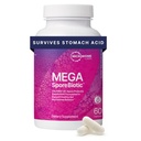 Microbiome Labs MegaSporeBiotic Probiotyka dla Kobiet i Mężczyzn - Probiotyk oparty na sporach dla Gut Health & Digestive Support - Shelf- Stabilny, Przyjazny Travel-, Probiotyki męskie i kobiece (60 kapsułki)