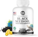 NaturoBliss Black Seed Oil - 150 Softgel Capsules Skin Health (Non-GMO & Vegan) Premium Cold-Pressed Nigella Sativa Producing Pure Black Cumin Seed Oil - 1000mg Per 2 Capsule Serving - 75 Servings
