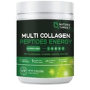 NATURE DOCELOWE Multi- Kolagen- Peptydes- Proszek - Zhydrolizowany Kolagen z mieszanką energii + Multivitamin & Minerały, Wspiera energetyczne skóry paznokci i wspólnego, Non-GMO, 35 Służenie