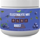 Proszek Electrolyte - Odświeżanie Warsztaty Odzysk Elektrolitów, Cukier wolny, Gluten Free & Wegan, Czysty Keto & Paleo Napoje Napoje Nawilżające, Immune Boosting Vitamin (198 Grams, Grape)