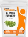BulkSupplements.com Alfalfa Extract Powder - Alfalfa Supplement, Green Superfood Powder - Vegan & Gluten Free, Green Supplements - 500mg per Serving, 100g (3.5 oz) (Pack of 1)