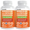 21- in-1 Suplement berberyjski z Ceylon Cynamon z Chrom, Gorzkie Melon i Green Tea Extract i Black Pepper Extract 5X dla energii i metabolizmu Wsparcie 5279 mg (120 ct, Opakowanie po 2)