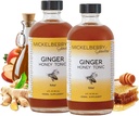 Mickelberry Gardens Ginger Honey Tonic 4oz 2 Pack Digestive Support Syrup
