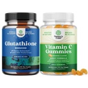 Paleta zredukowanego suplementu glutationu z mlekiem Thistle - 500 mg na serwowanie czystego glutationu L i gumek witaminy C do żucia dla dorosłych - Askorbic Acid Natural Gummy Immune Booster & Cold Remedy