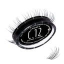 Lashify Curl 12mm Gossamer DIY Eyelash Rozszerzenia Refill, czarny, łatwe fałszywe rzęsy dla naturalnego wyglądu