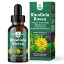 Natures Craft High Potency Rhodiola Rosea Tincture -Liquid Rhodiola Supplement for Stress Energy and Mood Support with 3% Salidrosides Rosea Extract - Vegan Non-GMO & Alcohol-Free - 2 Fl Oz