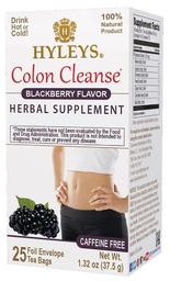 HYLEYS Colon Cleanse Tea BlackBerry Flavor - 25 Tea Bags (1 opakowanie)