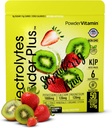 Electrolytes Powder Plus (50 Servings), 0 Calorie Keto, 0 Sugar, No Maltodekstryna, 1000mg potasu, 120mg wapnia, 120mg magnezu, proszek nawadniający (50 Servings, Truskawka Kiwi)
