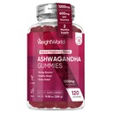 WeightWorld Gummies Ashwagandha dla kobiet i mężczyzn 1200mg - 120 Gummies (2- Supply Month) - Gummei suplement Ashwagandha dla booster energii, Zdrowy sen & Stress Relief - Vegan & Gluten- Free