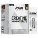 RAW Creatine Monohydrate to-Go Stick Packs, Unflavored – 5g Micronized Creatine Per Serving – Muscle Strength, Power & Recovery Support