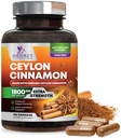Organic Ceylon Cynamon Supplement 1800mg - Certified Organic Ceylon Cynamon w proszku Pigułki - Energy & Heart Support for Women & Men, Butelka w USA, Antyoksydant, Gluten Free, Non-GMO - 180 Kapsułki
