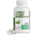 Bronson Ginkgo Biloba Dodatkowa siła Wspomaga funkcje mózgu i wsparcie pamięci, 250 Kapsułki wegetariańskie
