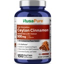 NusaPure Ceylon Cinnamon20: 1 Extract, 500 mg Ekwiwalent 10 000 mg Per Caps 124; 150 Veggie Capsules