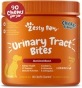 Zesty Paws Cranberry Supplement for Dogs - Bladder Control for Dogs - Urinary Tract Support - Cranberry Chews - Immune & Gut Support - Chicken - 90 Count