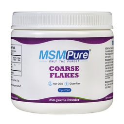 Kala ZDROWIE MSMPUR grube płatki proszkowe MSM - US- made MSM for Joint Health, Wygląd skóry i wsparcie włosów i paznokci - 8.8 oz, Siarka organiczna