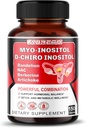 Myo- Inositol + D- Chiro Inositol - 150 Kapsułek - z folianem, NAC, berberyną, CoQ10 i mieszanką detox - Wsparcie Hormonal Balance & Metabolic Wellness - Non-GMO, Gluten- Free