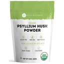 Kate Naturals Psyllium Husk Powder for Baking, Fiber & Trawienie. Proszek do nasion pylu dla psów i kotów (12oz, Organic, Gluten Free, Pet Safe)