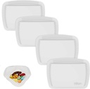 4 Kawałki pióro organizer wielokrotnego użytku Pocket Pill Case Portable Open Pill Pouch Silicone Mały pojemnik na pióro Pill Holder Pill Bags Organizowanie leków, Witaminy, i tabletki do podróży (biały)