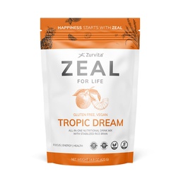 Zurvita - Zeal for Life 30- Day Wellness Bag - Tropic Dream Flavor, Daily Nutritional Supplement for Vitality, Immunitet, & Ogólnie Wellness - 420 Grams