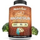 Żywotne żyły Premium Magtein Magnezu L- Threonian Suplement 2207 mg - 90 Czapki (3 dziennie): Wysokoabsorpcyjne Magnezu Threonian dla mózgu, snu, nastroju i odzysku