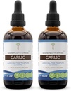 Czosnek nalewka Bezalkoholowy Liquid Extract, Czosnek Suszony Bulb (2x4 FL OZ)
