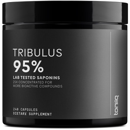Tribulus Terrestris for Men - Ultra High Potency 25: 1 Extract with 95% Saponiny - 1300mg Pure & Concentrated Formula - Third- Party Lab Tested for Pure & Quality - 240 kapsułki