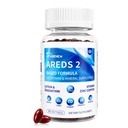 AREDS 2 Eye Vitamin & Mineral Supplement — Lutein & Zeaxanthin with Vitamin C, E, Zinc & Copper for Blue Light Protection, Eye Health Support — Beta-Carotene Free — 90 Softgels