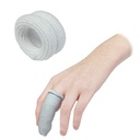 Finger Bandage, First Aid Tublar Bandage Finger Bobs Cots Buddies Dressings 15x600mm for Use Beneath A Finger Cot (Pack of 10, White Colour)