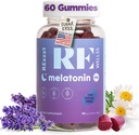 Melatonina Gummies I 5 mg Melatonina Sleep Support Gummy dla dorosłych I Upadek suplement do snu dla zdrowia 124; Magnez L- Theanine Gummein 124; Vegan Non-GMO Gluten & Żelatyna Free, Cukier wolny 124; Mix Berries