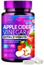 Jabłko Cydr Octan kapsułki 1877mg - dodatkowa siła ACV Pigułki z witaminą D3 & Cynk - Suplement do tabletek jabłkowych do trawienia, energii i wsparcia immunologicznego, Nie-GMO, Butelki w USA - 120 kapsułek