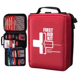First Aid Kits - Compact First Aid Kit with Labelled Compartments Molle System Premium Emergency Kits for Home, Office, Car, Outdoor, Hiking, Travel, Camping - 216 piece