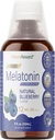 Melatonin 12mg | 4 fl oz Liquid |120 Servings | Blueberry Flavor | for Adults | Non-GMO, Vegetarian Supplement
