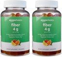   Basics (previously Solimo Fiber 4g Gummy - Digestive Health, Supports Regularity, Orange, Lemon & Strawberry, 90 Gummies (2 per Serving) (Pack of 2)