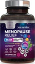 Menopauza Suplementy dla kobiet z Dong Quai, Chaste Berry, Black Cohosh, 8 Miliard CFU Probiotyki - Hot Flash Night Sweats & Menopauza Relief Probiotic dla Vaginal, Digestive Health - 120 Kapsułki