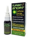 Turbo Snort Caffeine Nasal Spray, Metered Dose (1mg), Fast Acting Energy & Focus