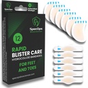 SpecOps Hydrocolloid Blister Bandages for Athletes, 12 Pack