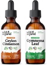 Wild & Organic Ceylon Cynamon Tincture 2 fl oz & Gymnema Leaf Tincture 2 fl oz