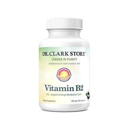 Dr Clark witamina B2 Suplement, 300 mg, 100 kapsułek żelatynowych