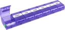 EZY DOSE Weekly (7-Day) Pill Case, Medicine Planner, Vitamin Organizer Box, X-Large Locking Compartments to Secure Prescription Medication and Prevent Accidental Spilling, Color May Vary