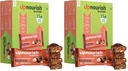 Upnourish by Pluckk | 15G Plant Protein Bar | Cocoa Hazelnut | No Preservative | No Added Sugar | Gut Friendly (Pack of 12) - 300G