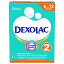 Dexolac Stage 2 Follow up Formula for Babies - (6-12 months) - with Iron, Vit C, Zinc, Protein & other Vital nutrients - 400g -Bag-In-Box