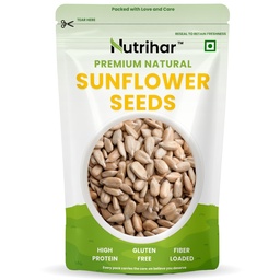 Nutrihar Raw Sunflower Seeds 100g | Double-Cleaned | Protein & Vitamin-E Rich, Sunflower Seeds for Eating | Surajmukhi ke Beej