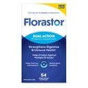 Probiotyki Florastor dla zdrowia digestive i immunologicznego, 54 Kapsułki, Probiotyki dla kobiet i mężczyzn, Pomaga wypłukać złe bakterie, Wzmacnia dobro z naszych szczepów Saccharomyces Boulardii, Opakowania maja Vary
