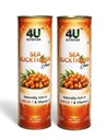 4U Nutrition Sea Buckthorn Juice 500ml (Pack of 2) | Natural Antioxidant Beverage with Vitamin C, Omega 3, 6, 7, 9 | Sea Buckthorn Pulp Concentrate for Daily Wellness & Total Body Care | For Men & Women