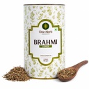 One Herb - Brahmi Leaves 100g, Bacopa Monnieri, Loose Tea for Memory, Focus, Calm Mind, Stress Ease, Restful Sleep & Antioxidant Support - Ayurvedic, Caffeine free