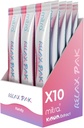Mitra9 Kava Proszek RelaxPak - Kandy Kava Ekstrakt w proszku Pakiety 124; Wzmocnienie nastroju 124; Roślina oparta 124; Promotes Natural Calm & Clarity 124; Easy Open Single- Serving Stick (10)