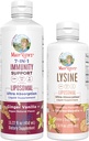 MaryRuth Organics Lysine Liposomal (Snickerdoodle) & Immunity (Ginger Vanilla) | Clean Label Project Verified® | Vitamins for Immune Support & Beauty | Vegan, Non-GMO, Gluten Free