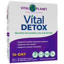 Vital Planet - Vital Detox z mlekiem Thistle, Quercetin, kwas lipoinowy alfa, Cholina, i Zioła, dla Sporadycznych Gaz i wzdęcia, Wspiera zdrowe równowagi jelitowej, 2- Część 14 Day Kit, 56 Kapsułki