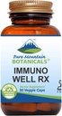 Pure Mountain Botanicals Immuno Well RX - Koszerne Czapki z organicznym Astragalus Echinacea Czosnek Maitake Shiitake Mushroom Honeysuckle & Beta Glucan
